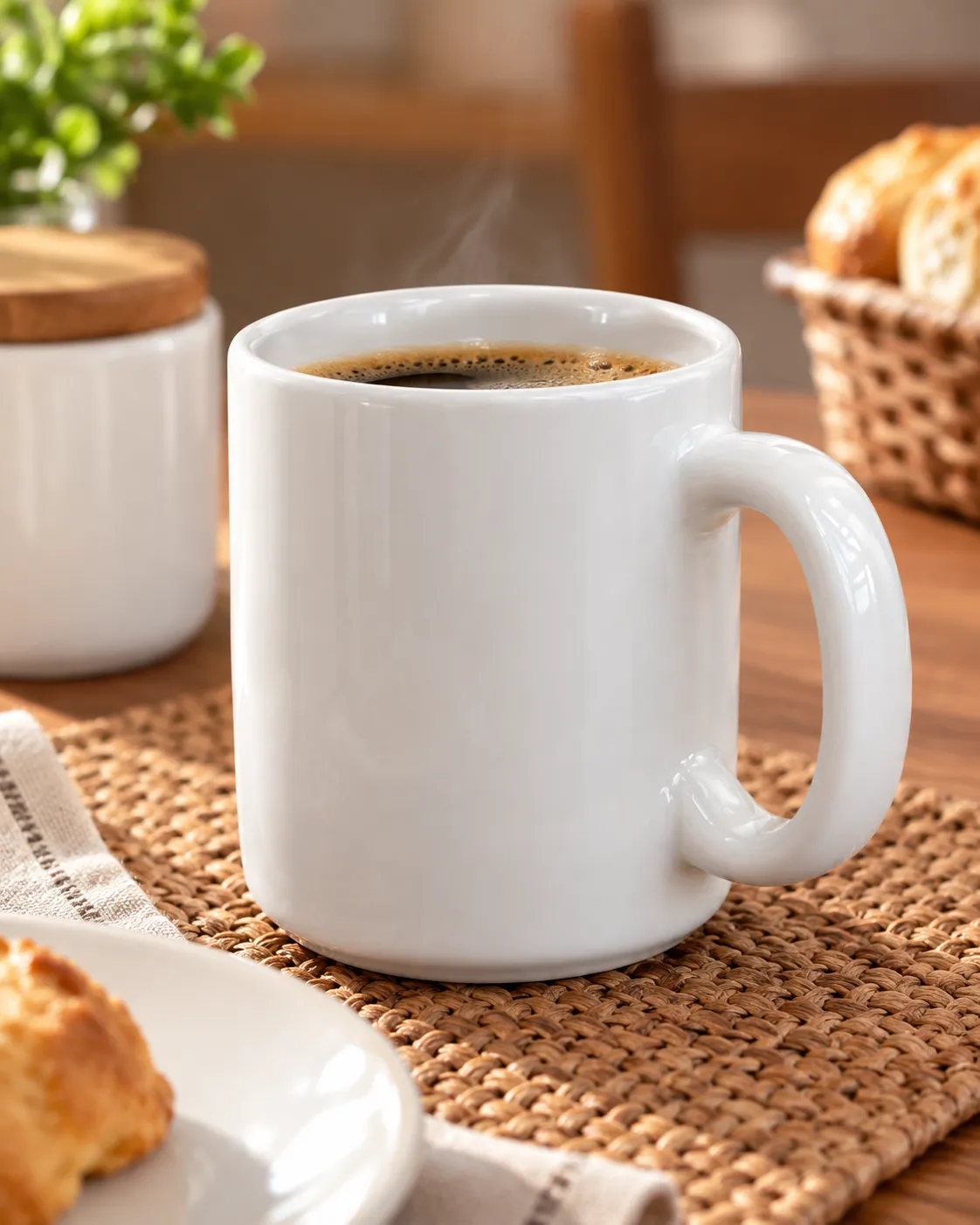 Caneca Cerâmica Oxford 270ml Branca